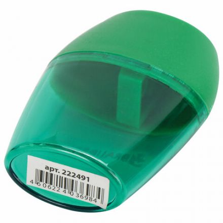 Точилка BRAUBERG "Diamond", с контейнером, овальная, в дисплее, ассорти, 222491 Точилка BRAUBERG "Diamond", с контейнером, овальная, в дисплее, ассорти, 222491