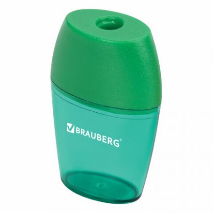 Точилка BRAUBERG "Diamond", с контейнером, овальная, в дисплее, ассорти, 222491 Точилка BRAUBERG "Diamond", с контейнером, овальная, в дисплее, ассорти, 222491