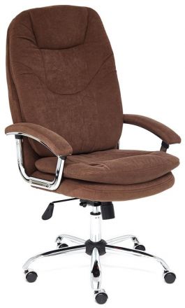 Кресло Tetchair SOFTY LUX , флок , коричневый, 6