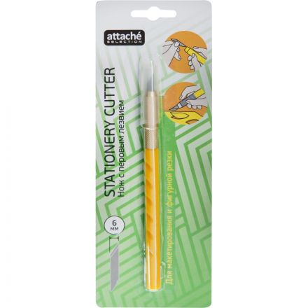 Нож-скальпель канцелярский Attache Selection (ширина лезвия 6 мм) Нож-скальпель канцелярский Attache Selection (ширина лезвия 6 мм)