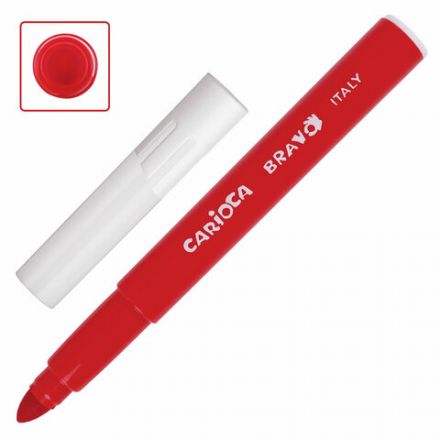 Фломастеры утолщенные CARIOCA (Италия) "Bravo", 12 цветов, суперсмываемые, 42755 Фломастеры утолщенные CARIOCA (Италия) "Bravo", 12 цветов, суперсмываемые, 42755