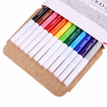 Фломастеры утолщенные CARIOCA (Италия) "Bravo", 12 цветов, суперсмываемые, 42755 Фломастеры утолщенные CARIOCA (Италия) "Bravo", 12 цветов, суперсмываемые, 42755