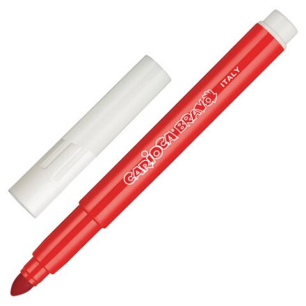 Фломастеры утолщенные CARIOCA (Италия) "Bravo", 12 цветов, суперсмываемые, 42755 Фломастеры утолщенные CARIOCA (Италия) "Bravo", 12 цветов, суперсмываемые, 42755