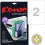 Этикетки самоклеящиеся Promega label (Комус) 210х148 мм 2 штуки на листе белые (100 листов в упаковке)