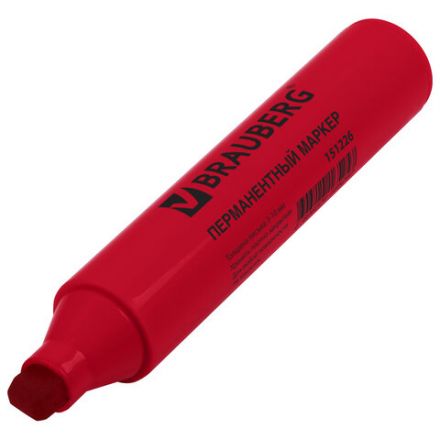 Маркер перманентный BRAUBERG "JUMBO", КРАСНЫЙ, ШИРОКАЯ ЛИНИЯ ПИСЬМА, скошенный наконечник, 3-10 мм, 151226 Маркер перманентный BRAUBERG "JUMBO", КРАСНЫЙ, ШИРОКАЯ ЛИНИЯ ПИСЬМА, скошенный наконечник, 3-10 мм, 151226