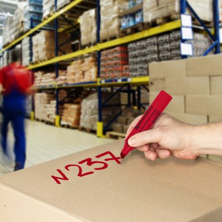 Маркер перманентный BRAUBERG "JUMBO", КРАСНЫЙ, ШИРОКАЯ ЛИНИЯ ПИСЬМА, скошенный наконечник, 3-10 мм, 151226 Маркер перманентный BRAUBERG "JUMBO", КРАСНЫЙ, ШИРОКАЯ ЛИНИЯ ПИСЬМА, скошенный наконечник, 3-10 мм, 151226