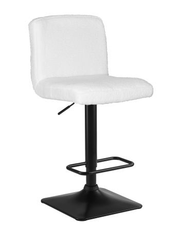 Стул барный DOBRIN LEO, белое букле