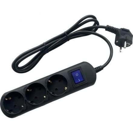 Удлинитель Power Cube 3р/1,5 м с/з с выкл 16А черн (PC-7B-1,5M) Удлинитель Power Cube 3р/1,5 м с/з с выкл 16А черн (PC-7B-1,5M)