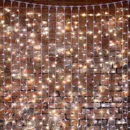 Гирлянда светодиодная Занавес 2х3м 600 LED хол. белый мерц. Ip65 235-211