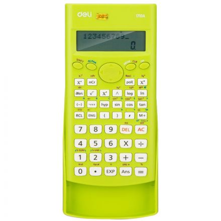 Калькулятор научный (ЕГЭ) Deli E1710A,10-р,2 стр,240 ф.,бат.,162х84мм,зел Калькулятор научный (ЕГЭ) Deli E1710A,10-р,2 стр,240 ф.,бат.,162х84мм,зел