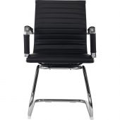 Конференц-кресло VB_Бюрократ CH-883-LOW-V/BLACK кожзам черный,хром,2 шт/уп Конференц-кресло VB_Бюрократ CH-883-LOW-V/BLACK кожзам черный,хром,2 шт/уп