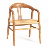 Стул VALI дерево вяз/бечевка, Груша (№3), 50х46х77 см