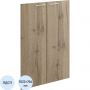 Двери Комус Мебель К-Loft 2шт. 241H006 764х16х1022 дуб натур с белой ручкой