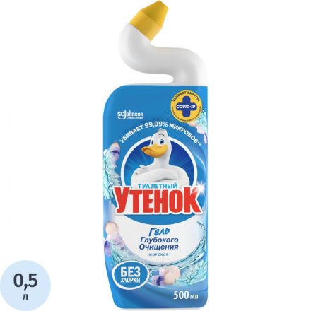 Средство для сантехники Туалетный Утенок Чистящее ср-во Морской 500мл Средство для сантехники Туалетный Утенок Чистящее ср-во Морской 500мл