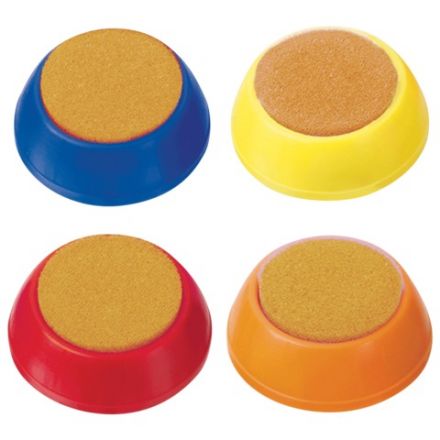 Губка для кассира, диаметр 57 мм, круглая, ассорти, УП02 Губка для кассира, диаметр 57 мм, круглая, ассорти, УП02