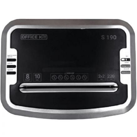 Шредер (уничтожитель) Office Kit S190 2x2, P-6ур.секр., 6лист, 20л Шредер (уничтожитель) Office Kit S190 2x2, P-6ур.секр., 6лист, 20л