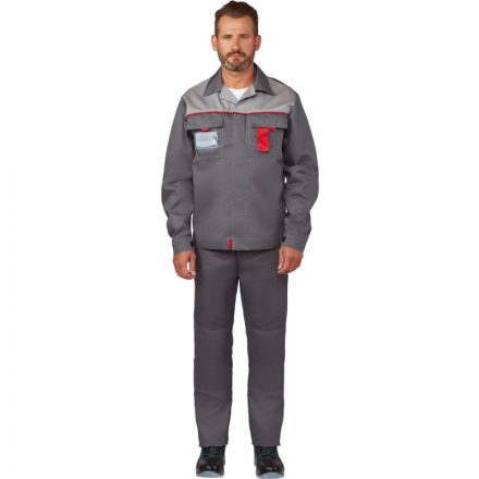 Костюм рабочий летний л10-КБР т-сер/св-сер(р.60-62) 194-200