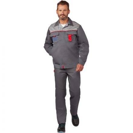 Костюм рабочий летний л10-КБР т-сер/св-сер(р.60-62) 194-200