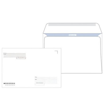 Конверты С4 (229х324 мм), клеевой слой, Куда-Кому, внутренняя запечатка, 90 г/м2, КОМПЛЕКТ 50 шт., BRAUBERG, 112178 Конверты С4 (229х324 мм), клеевой слой, Куда-Кому, внутренняя запечатка, 90 г/м2, КОМПЛЕКТ 50 шт., BRAUBERG, 112178