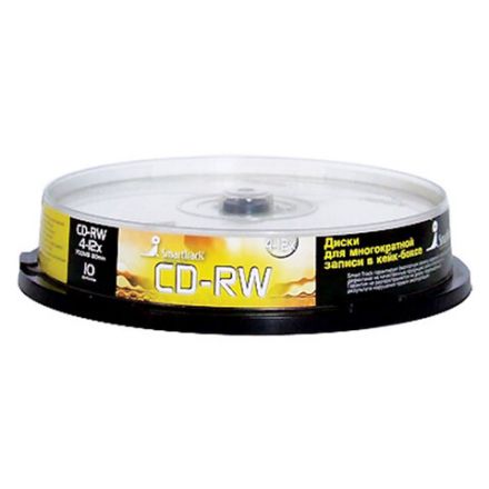 Диск CD-RW SMARTTRACK, 700 Мб 4-12x Cake Box (упаковка на шпиле), КОМПЛЕКТ 10 шт., ST000198 Диск CD-RW SMARTTRACK, 700 Мб 4-12x Cake Box (упаковка на шпиле), КОМПЛЕКТ 10 шт., ST000198