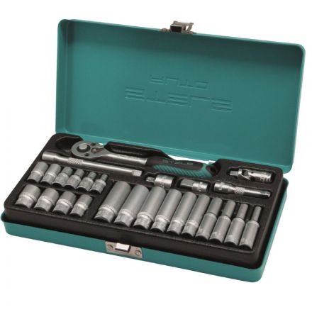 Набор головок торцевых с трещоткой Stels. 1/4. 26 предметов (13574) Набор головок торцевых с трещоткой Stels. 1/4. 26 предметов (13574)