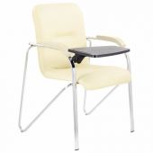 Кресло со столом BRABIX "Samba CF-108 BOX-2", хром каркас, кожзам бежевый, разобрано, 533219 Кресло со столом BRABIX "Samba CF-108 BOX-2", хром каркас, кожзам бежевый, разобрано, 533219