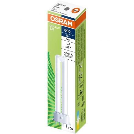 Лампа люминесцентная компакт. DULUX S/E 9W/840 2G7 OSRAM (123825) Лампа люминесцентная компакт. DULUX S/E 9W/840 2G7 OSRAM (123825)