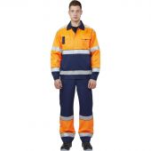 Костюм рабочий летний мужской Оранж КПК оранж./т.син. (р.44-46) 170-176 Костюм рабочий летний мужской Оранж КПК оранж./т.син. (р.44-46) 170-176