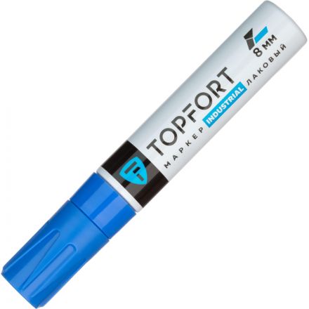 Маркер лаковый TOPFORT Industrial 8 мм синий Маркер лаковый TOPFORT Industrial 8 мм синий