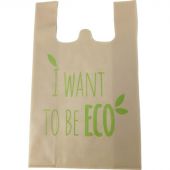 Сумка хозяйственная Пакет майка размер 34x55 см из нетканного материала