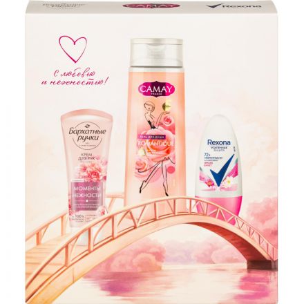 Подарочный набор Camay Цветочная лагуна,250+50+80мл Подарочный набор Camay Цветочная лагуна,250+50+80мл