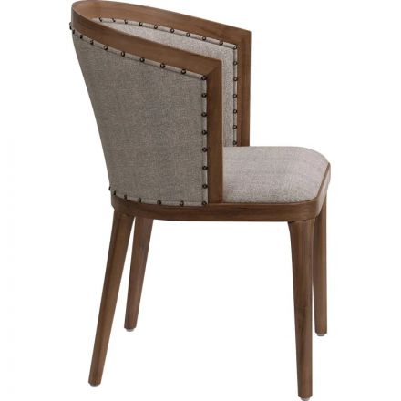 Стул Bizotti (540х610х830) орех темный/ткань nobile