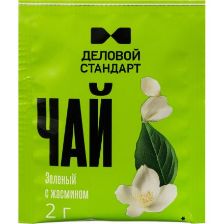 Чай Деловой Стандарт зеленый с жасмином 2гх100пак