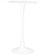 Стол барный MIA BAR, белая столешница, белое основание Стол барный MIA BAR, белая столешница, белое основание