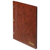 Папка "Меню" на трех винтах, с 10 файлами, 220х320 мм, коричневая, "ДПС", 2273.М-104 Папка "Меню" на трех винтах, с 10 файлами, 220х320 мм, коричневая, "ДПС", 2273.М-104