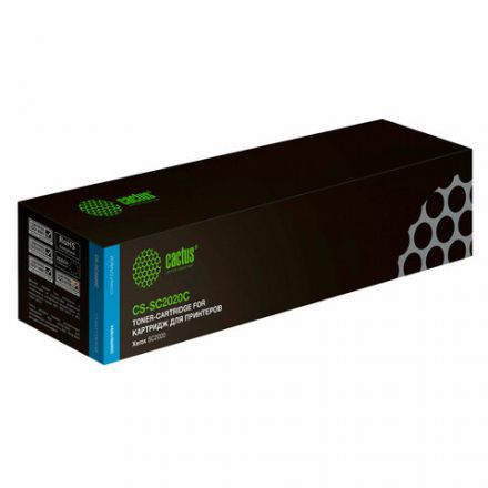 Картридж лазерный CACTUS (CS-SC2020C) для Xerox DocuCentre SC2020, голубой, ресурс 3000 страниц Картридж лазерный CACTUS (CS-SC2020C) для Xerox DocuCentre SC2020, голубой, ресурс 3000 страниц