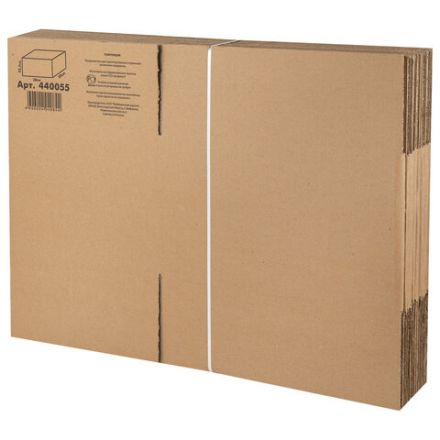 Гофроящик, длина 380 х ширина 280 х высота 225 мм, марка Т22, профиль В, FEFCO 0201 / ГОСТ, исполнение А, 440055 Гофроящик, длина 380 х ширина 280 х высота 225 мм, марка Т22, профиль В, FEFCO 0201 / ГОСТ, исполнение А, 440055