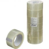 Клейкая лента упаковочная 48мм х 100м, прозрачный, 43мкм, 6 шт/уп Клейкая лента упаковочная 48мм х 100м, прозрачный, 43мкм, 6 шт/уп