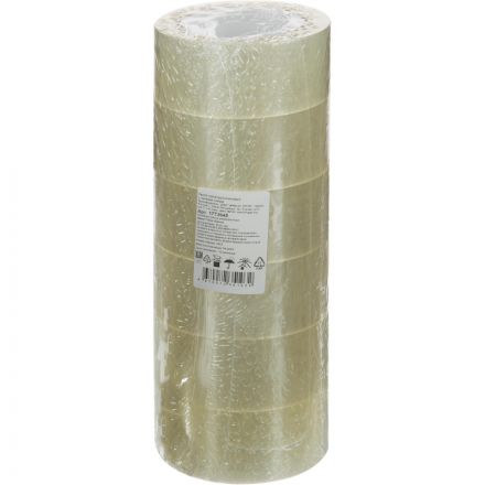 Клейкая лента упаковочная 48мм х 100м, прозрачный, 43мкм, 6 шт/уп Клейкая лента упаковочная 48мм х 100м, прозрачный, 43мкм, 6 шт/уп