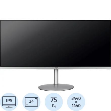 Монитор Acer (UM.CB2CD.001)34/UWQHD/IPS/75Hz/400cd/1ms/HDMI/DP