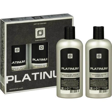 Подарочный набор 401 PLATINUM (Шампунь 250 + Гель д/душа 250)  МУЖСКОЙ