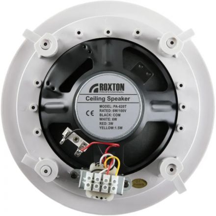 Громкоговоритель Roxton PA-620T, потолочный, 6/3Вт/100В Громкоговоритель Roxton PA-620T, потолочный, 6/3Вт/100В