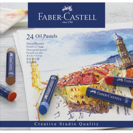 Пастель масляная Faber-Castell Oil Pastels, 24 цвета, картон. упак.,127024