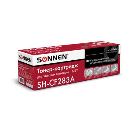 Картридж лазерный SONNEN (SH-CF283A) для HP LaserJet Pro M125/M201/M127/M225, ВЫСШЕЕ КАЧЕСТВО, ресурс 1500 стр., 362426 Картридж лазерный SONNEN (SH-CF283A) для HP LaserJet Pro M125/M201/M127/M225, ВЫСШЕЕ КАЧЕСТВО, ресурс 1500 стр., 362426