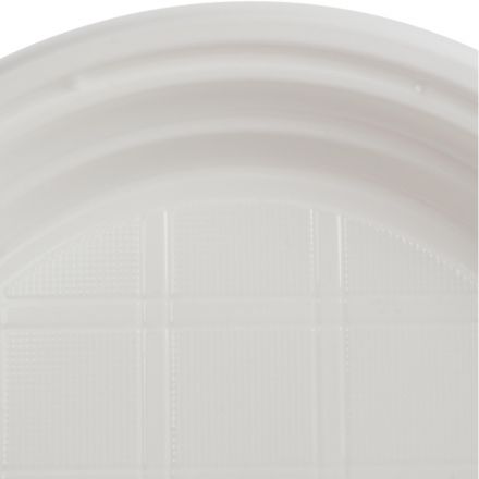 Тарелка одноразовая d=165мм, белая, ПС 2400 шт/кор (1273207)