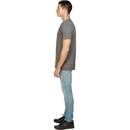 Футболка (160г) с кор.рукавом т.сер.(L)