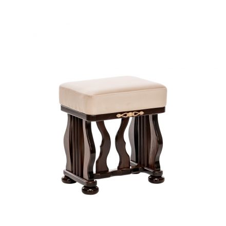 Банкетка Leset "Джульетта", Орех, V18 бежевый, Ткань Велюр