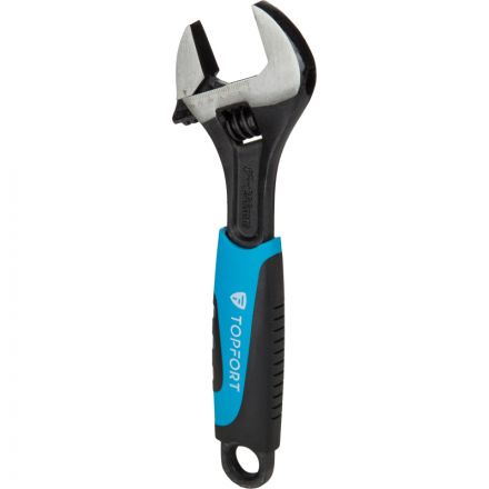 Ключ разводной 200 мм TOPFORT из углеродистой стали, пластиковая ручка