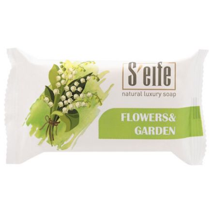 Мыло туалетное 100 г S'EIFE "Flowers & Garden" (Цветы и Сад), КМЗ, штампованное