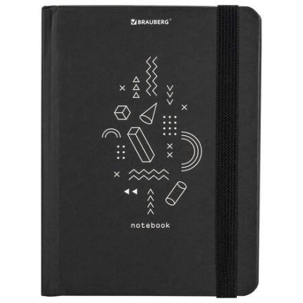 Блокнот с резинкой в клетку 96 л., МАЛЫЙ ФОРМАТ А6 (109х148 мм), твердая обложка, BRAUBERG, "Elements", 113736 Блокнот с резинкой в клетку 96 л., МАЛЫЙ ФОРМАТ А6 (109х148 мм), твердая обложка, BRAUBERG, "Elements", 113736